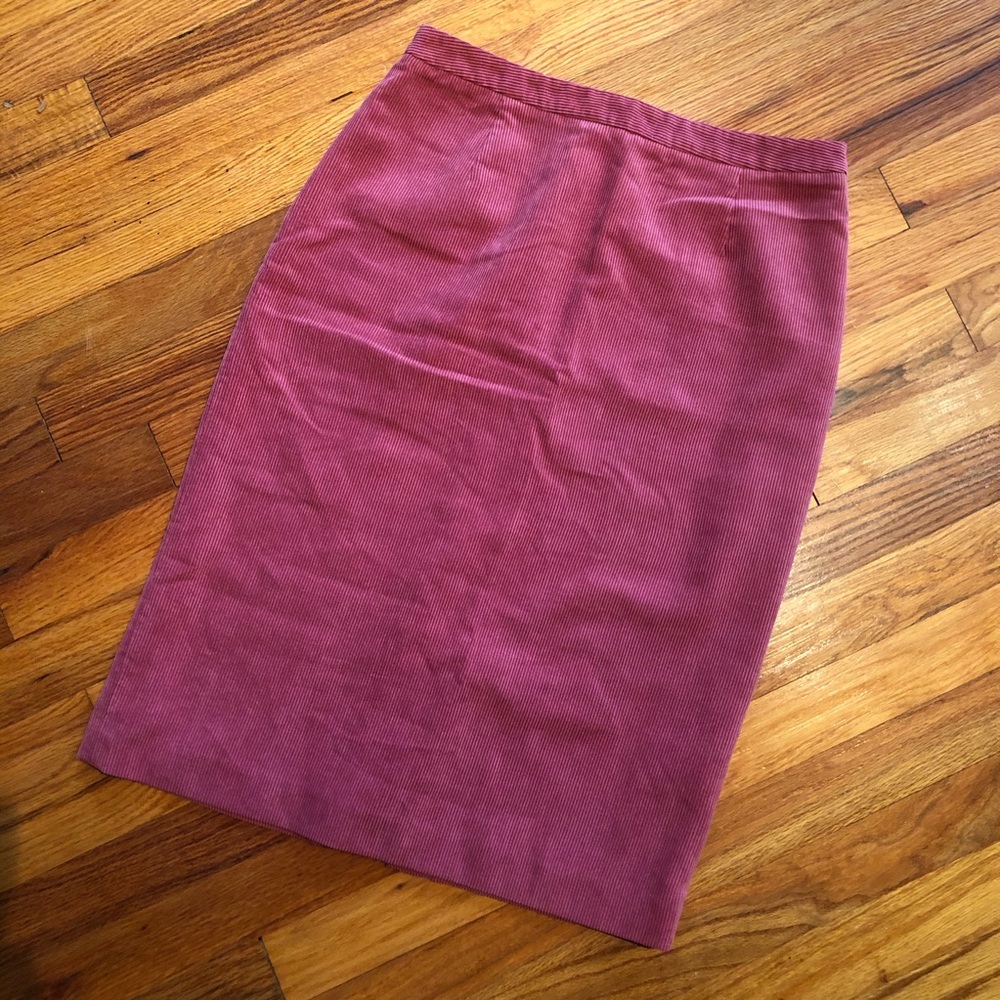 Vintage Corduroy Pencil Skirt